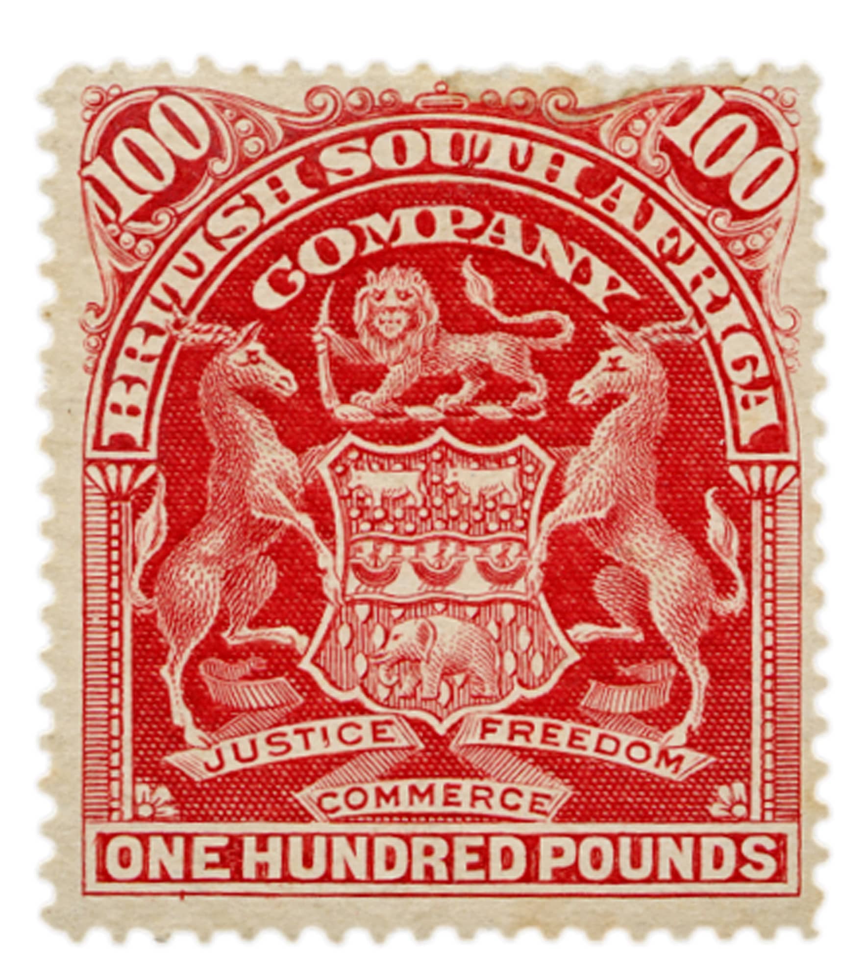 Rhodesia £100 Cherry-Red Mint