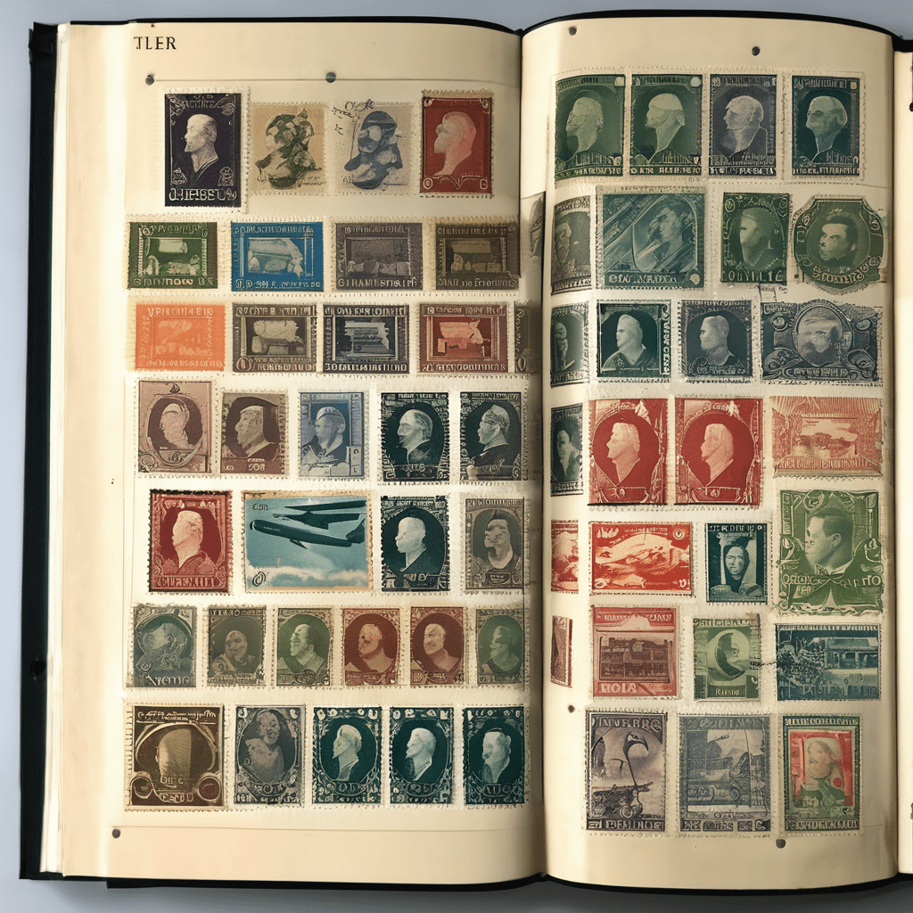 stamp collection album